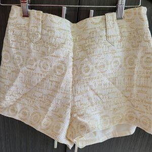 Bebe metallic shorts